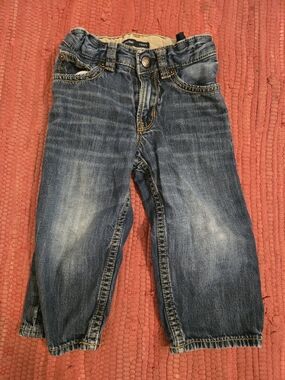 Baby GAP Blue Washed Denim Jeans with Contrast Stitching 18-24M